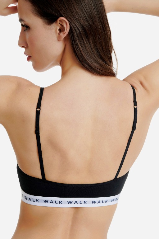 WALK ΓΥΝΑΙΚΕΙΟ ΒΑΜΒΑΚΕΡΟ BRALETTE ΜΕ ΛΑΣΤΙΧΟ ΚΑΙ ΛΕΠΤΗ ΤΙΡΑΝΤΑ W2250-5456