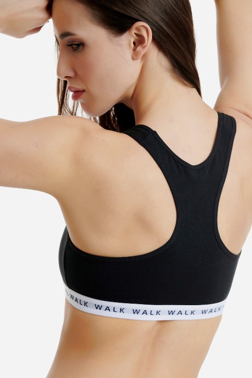 WALK ΓΥΝΑΙΚΕΙΟ ΒΑΜΒΑΚΕΡΟ BRALETTE ΜΕ ΛΑΣΤΙΧΟ ΚΑΙ ΦΑΡΔΙΑ ΤΙΡΑΝΤΑ W2251-5447
