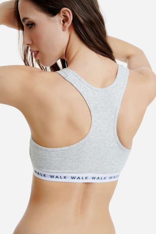 WALK ΓΥΝΑΙΚΕΙΟ ΒΑΜΒΑΚΕΡΟ BRALETTE ΜΕ ΛΑΣΤΙΧΟ ΚΑΙ ΦΑΡΔΙΑ ΤΙΡΑΝΤΑ W2251-5449
