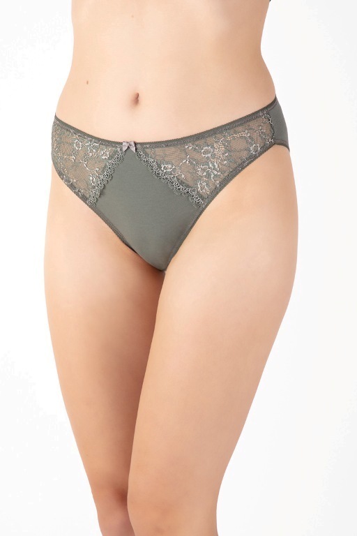 Elite Form Γυναικείο εσώρουχο βαμβακερό Slip 2/4 LACE.-6007