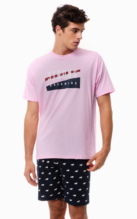 Minerva Short Sleeve Men's Pyjamas Strong