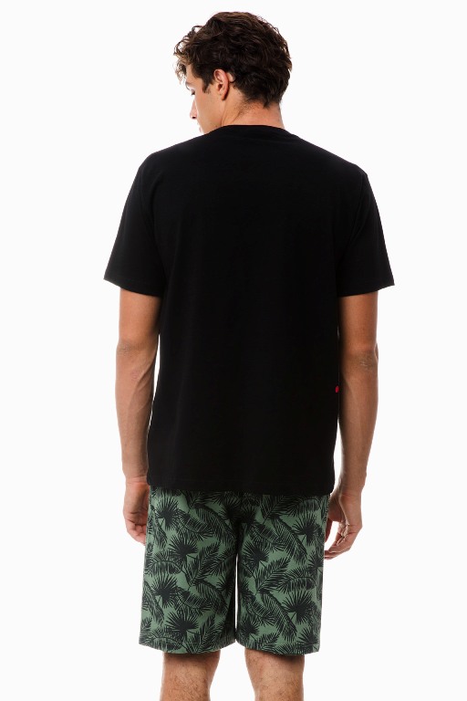 Minerva Κοντομάνικη Ανδρική Πυτζάμα Dream Palms SS21-5841