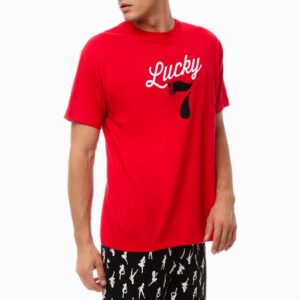 Minerva Κοντομάνικη Ανδρική Πυτζάμα Lucky SS21-0