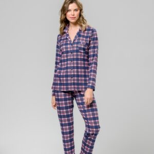Harmony Women's plaid pajama with jacket