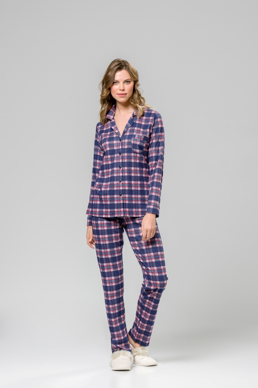 Harmony Women's plaid pajama with jacket W21/22-0 Harmony Women's plaid pajama with jacket