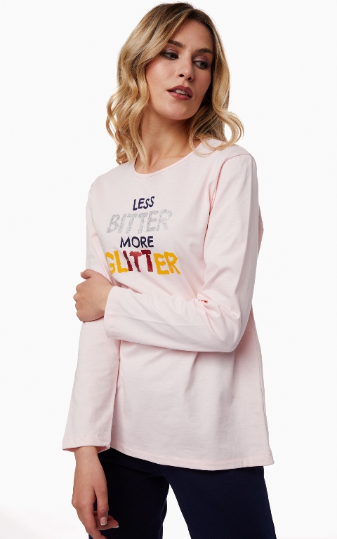 Minerva Γυναικεία Βαμβακερή Πυζάμα Cozy W21/22-0 Minerva Women's Cotton Pyjamas Cozy