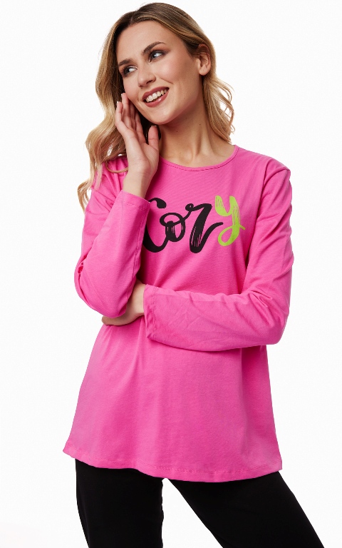 Minerva Γυναικεία Βαμβακερή Πυζάμα Cozy W21/22-0 Minerva Γυναικεία Βαμβακερή Πυζάμα Cozy W21/22-0