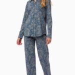 Minerva Printed Button Up