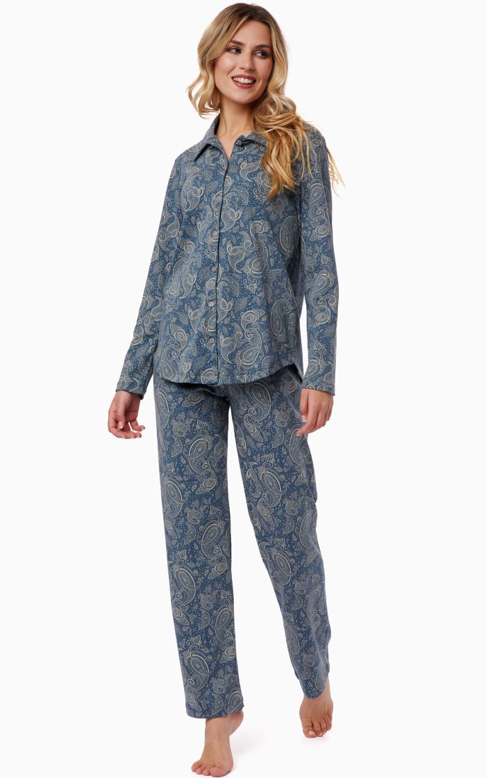 Minerva Printed Button Up
