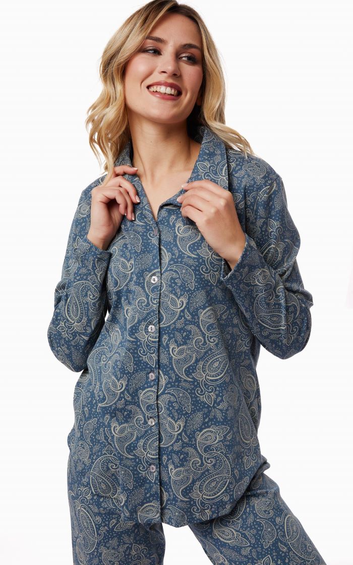 Minerva Printed Button Up