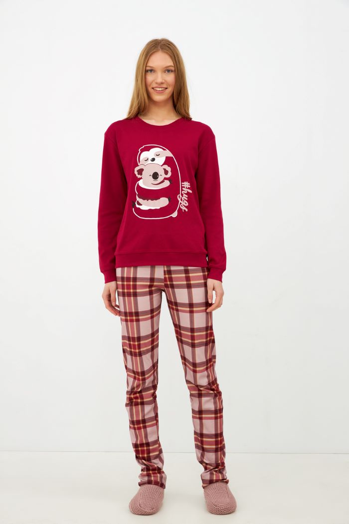 103924 103929 HARMONY PYJAMAS with Pattern and Checked Pants W22/23