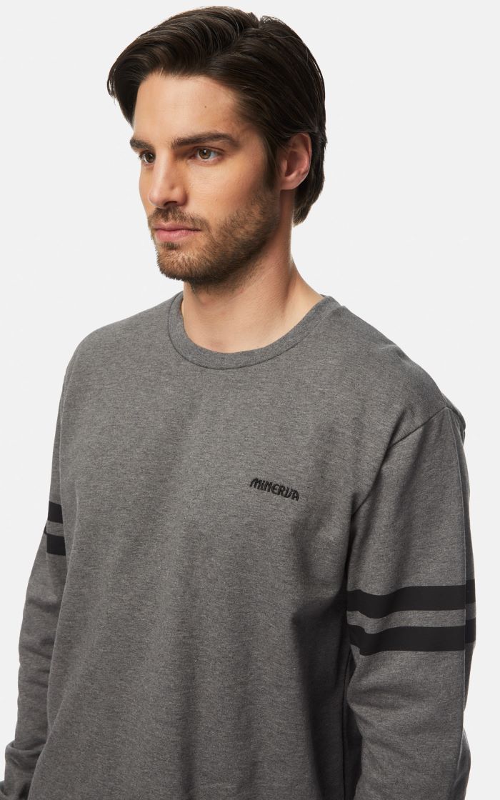 90-71039_017-03 Minerva Men's Pyjamas Sweatshirt W22/23