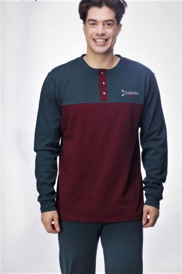GALAXY Men's Pyjamas with Placket W22/23