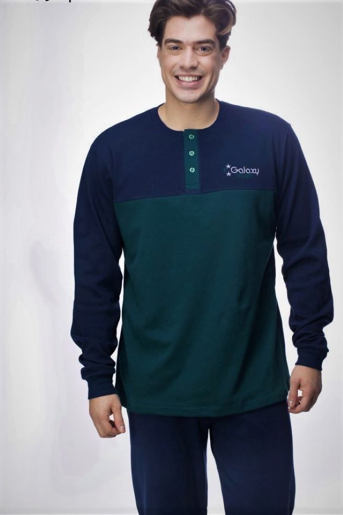 GALAXY Men's Pyjamas with Placket W22/23