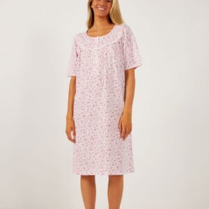 HARMONY Printed nightgown with placket SS23