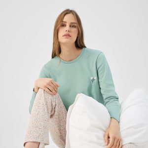 MINERVA ΠΥΖΑΜΑ ΓΥΝΑΙΚΕΙΑ Tiny Floral Interlock W26/27